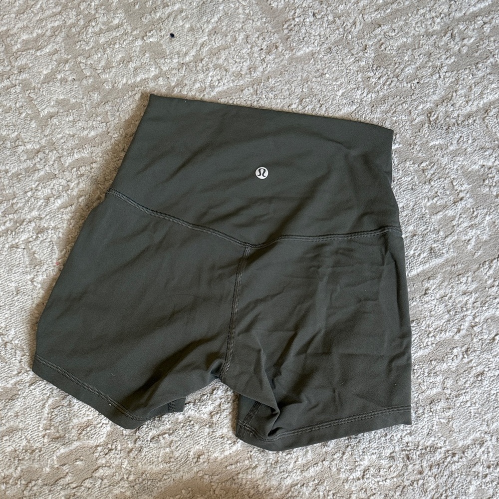 lululemon athletica Dark Olive Athletic Shorts